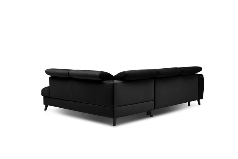 Praston Bäddsoffa m. Schäslong 3-sits Svart - Möbler - Vardagsrum - Bäddsoffor