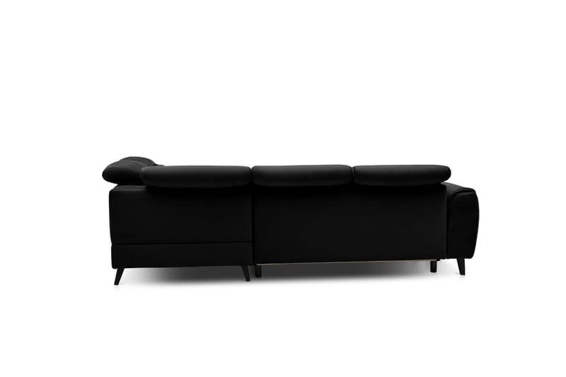 Praston Bäddsoffa m. Schäslong 3-sits Svart - Möbler - Vardagsrum - Bäddsoffor