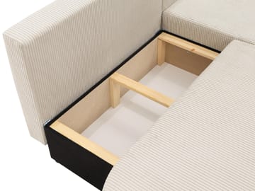 Pryda 4-sits Bäddsoffa divan höger med förvaring - Möbler - Vardagsrum - Bäddsoffor