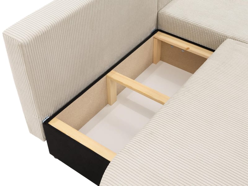 Pryda 4-sits Bäddsoffa divan höger med förvaring - Möbler - Vardagsrum - Bäddsoffor