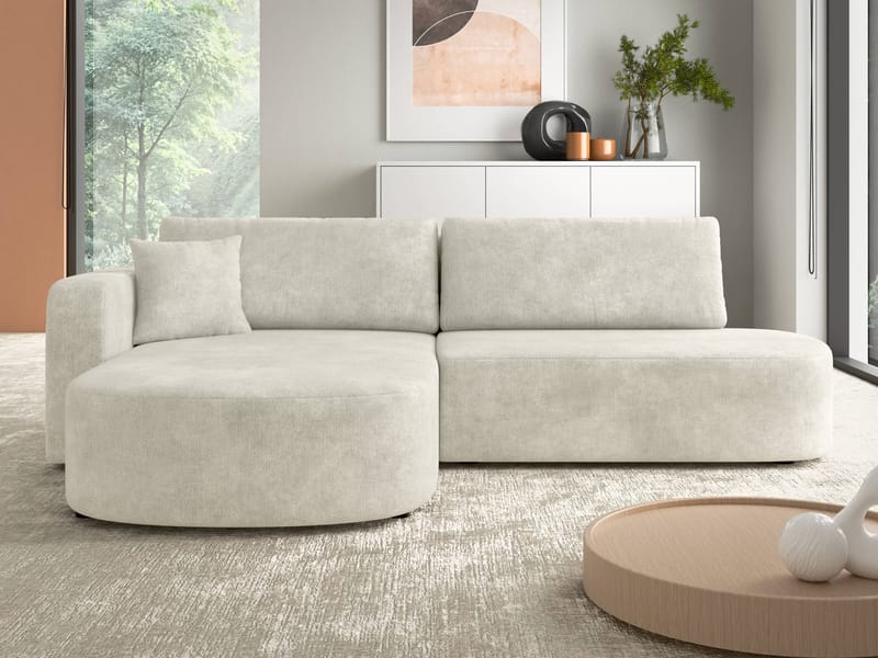 Pryda 4-sits Bäddsoffa divan vänster med förvaring - Möbler - Vardagsrum - Bäddsoffor
