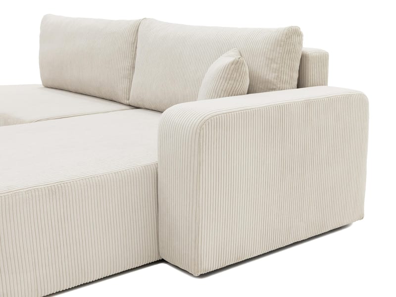 Pryda 4-sits Bäddsoffa divan vänster med förvaring - Möbler - Vardagsrum - Bäddsoffor