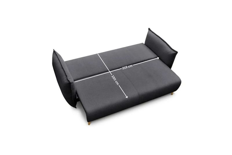 Puffin Bäddsoffa 3-sits - Antracit - Möbler - Vardagsrum - Bäddsoffor