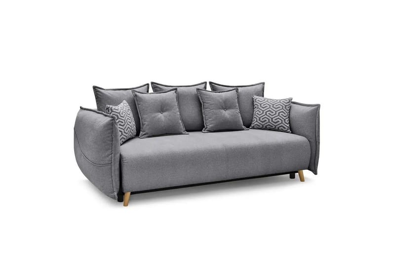 Puffin Bäddsoffa 3-sits - Grå - Möbler - Vardagsrum - Bäddsoffor