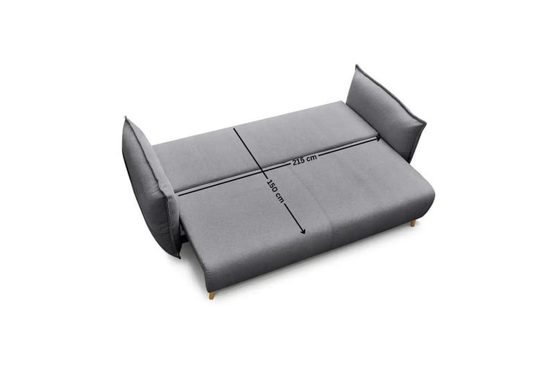 Puffin Bäddsoffa 3-sits - Grå - Möbler - Vardagsrum - Bäddsoffor