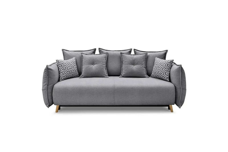 Puffin Bäddsoffa 3-sits, Grå