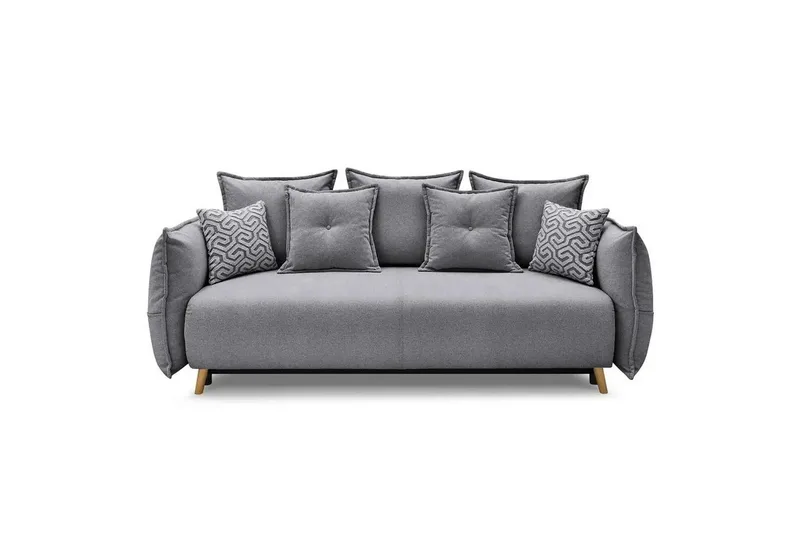 Puffin B äddsoffa 3-sits, Grå