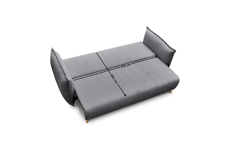 Puffin Bäddsoffa 3-sits - Grå - Möbler - Vardagsrum - Bäddsoffor