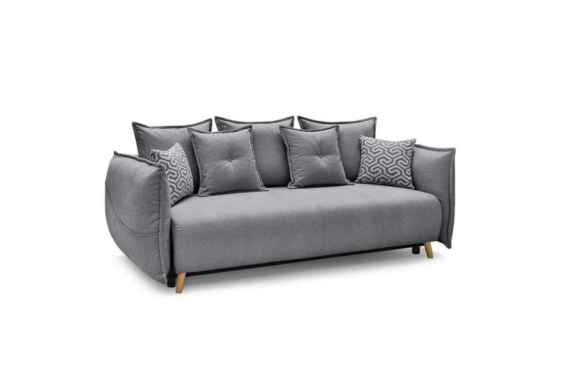 Puffin Bäddsoffa 3-sits - Grå - Möbler - Vardagsrum - Bäddsoffor