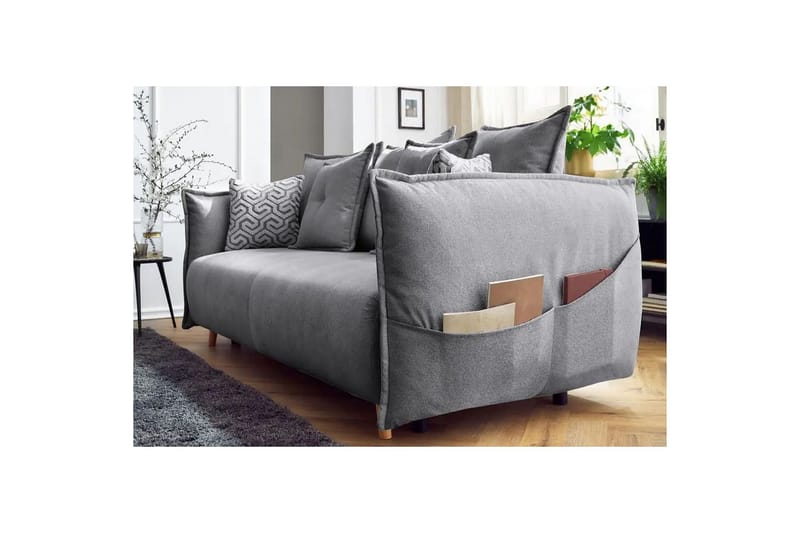Puffin Bäddsoffa 3-sits - Grå - Möbler - Vardagsrum - Bäddsoffor