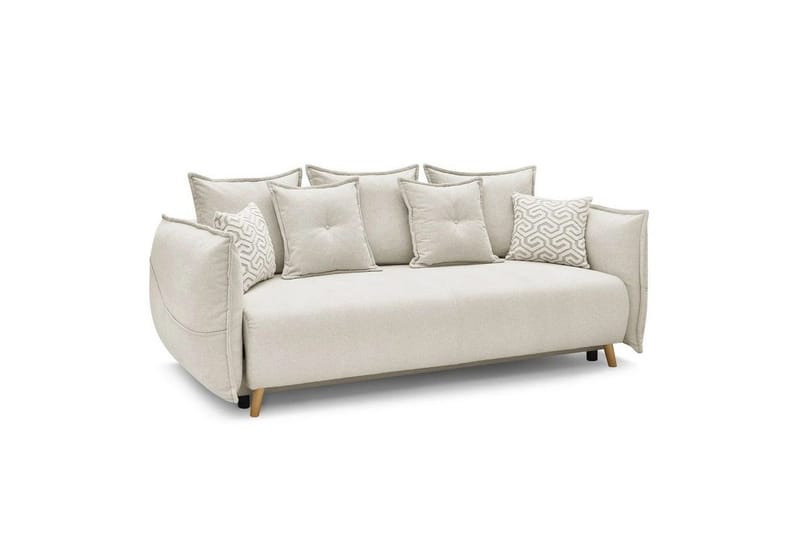 Puffin Bäddsoffa 3-sits - Krämvit - Möbler - Vardagsrum - Bäddsoffor