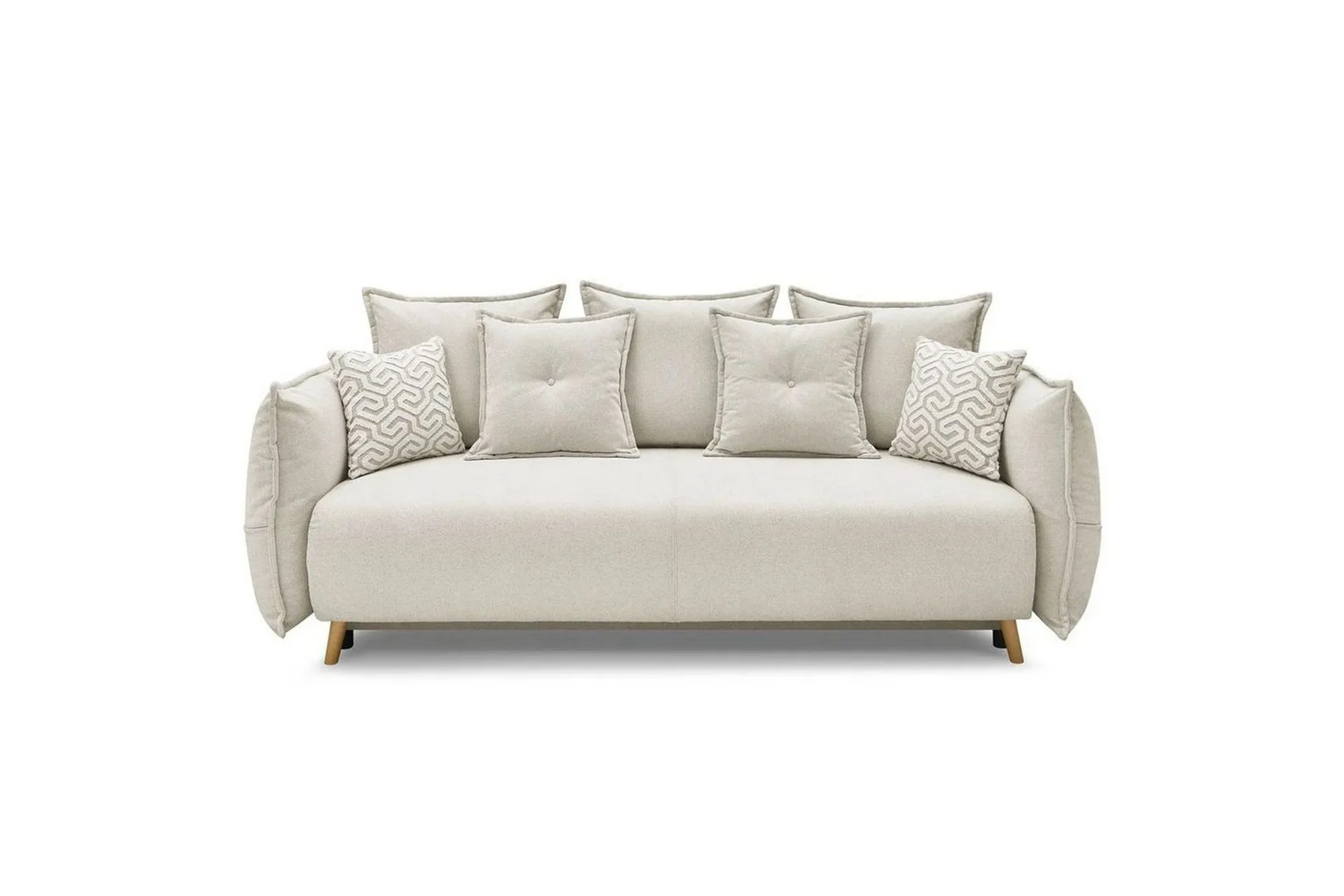 puffin bäddsoffa 3-sits - krämvit