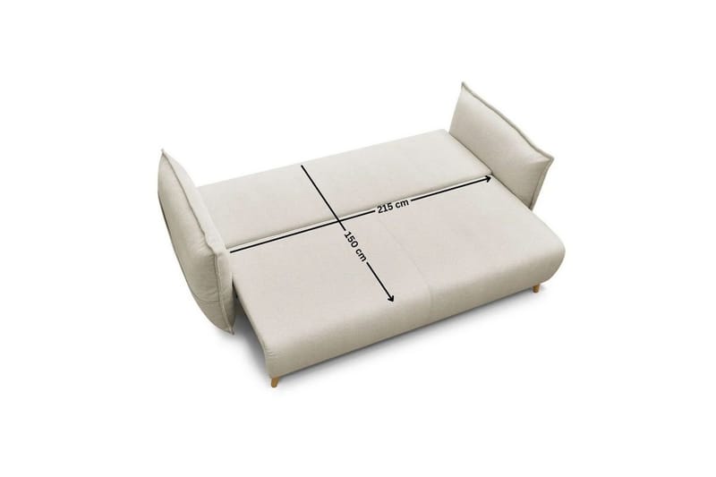 Puffin Bäddsoffa 3-sits - Krämvit - Möbler - Vardagsrum - Bäddsoffor