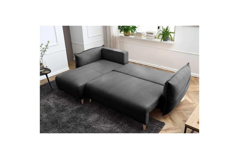 Puffin Bäddsoffa med Divan 3-sits - Antracit - Möbler - Vardagsrum - Bäddsoffor