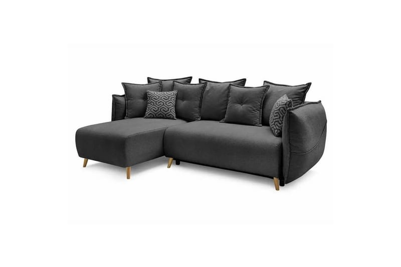 Puffin Bäddsoffa med Divan 3-sits, Antracit