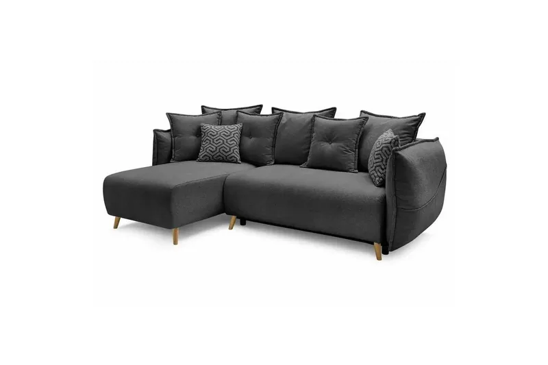 Puffin Bäddsoffa med Divan 3-sits, Antracit