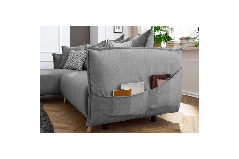 Puffin Bäddsoffa med Divan 3-sits - Grå - Möbler - Vardagsrum - Bäddsoffor