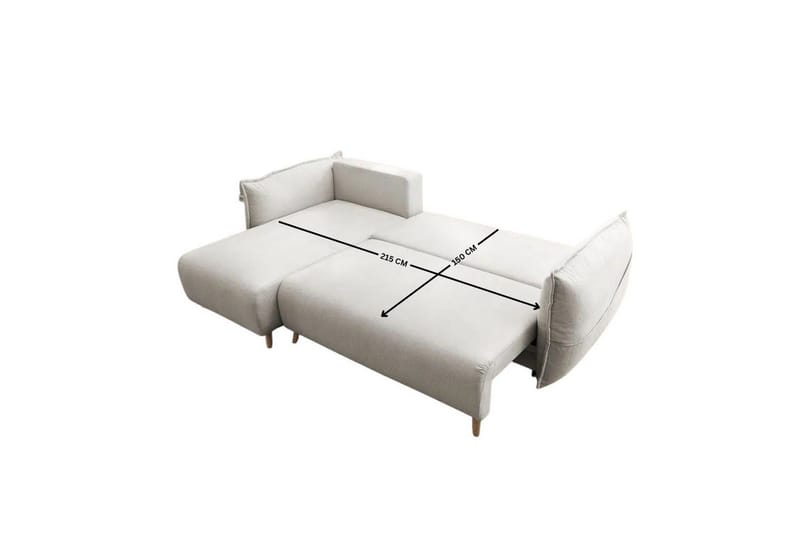 Puffin Bäddsoffa med Divan 3-sits - Krämvit - Möbler - Vardagsrum - Bäddsoffor