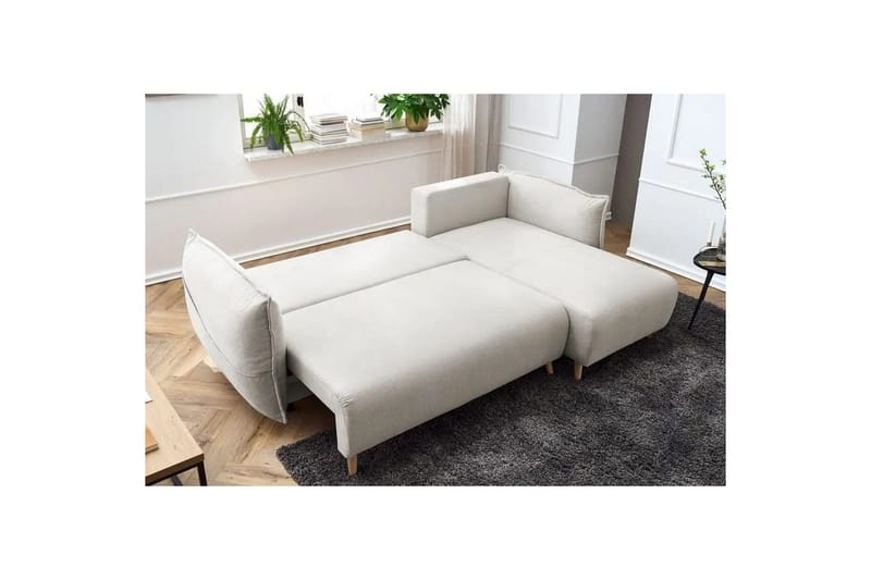 Puffin Bäddsoffa med Divan 3-sits - Krämvit - Möbler - Vardagsrum - Bäddsoffor