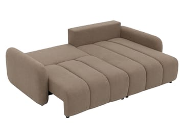 Quarlos 3-sits Bäddsoffa med Divan Vänster och Förvaring - Brun - Möbler - Vardagsrum - Bäddsoffor - Hörnbäddsoffa