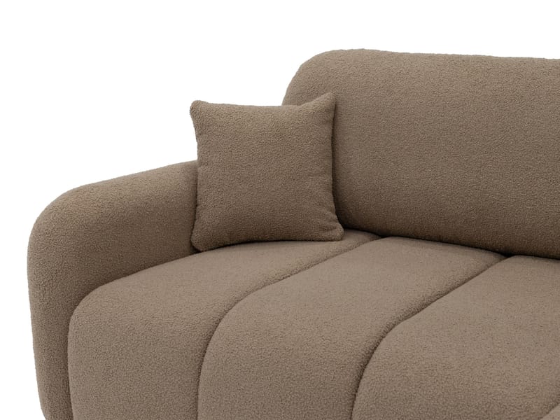 Quarlos 3-sits Bäddsoffa med Divan Vänster och Förvaring - Brun - Möbler - Vardagsrum - Bäddsoffor - Hörnbäddsoffa