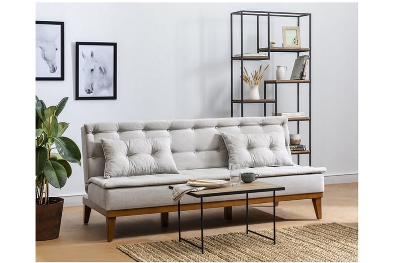 Raguel Bäddsoffa 3-sits - Beige - Möbler - Vardagsrum - Bäddsoffor