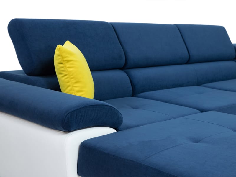 RAMERO 4-sits Bäddsoffa Vänster - Grå/Vit - Möbler - Vardagsrum - Bäddsoffor - U bäddsoffa