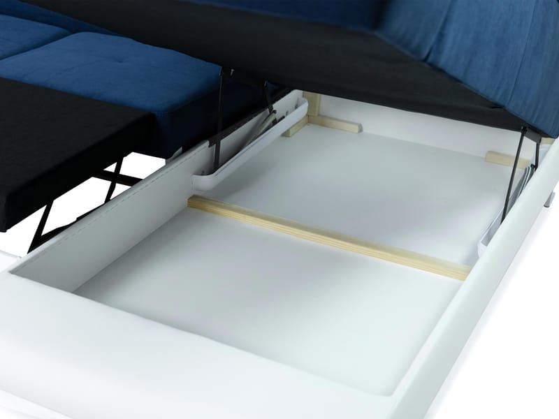 RAMERO 4-sits Bäddsoffa Vänster - Grå/Vit - Möbler - Vardagsrum - Bäddsoffor - U bäddsoffa