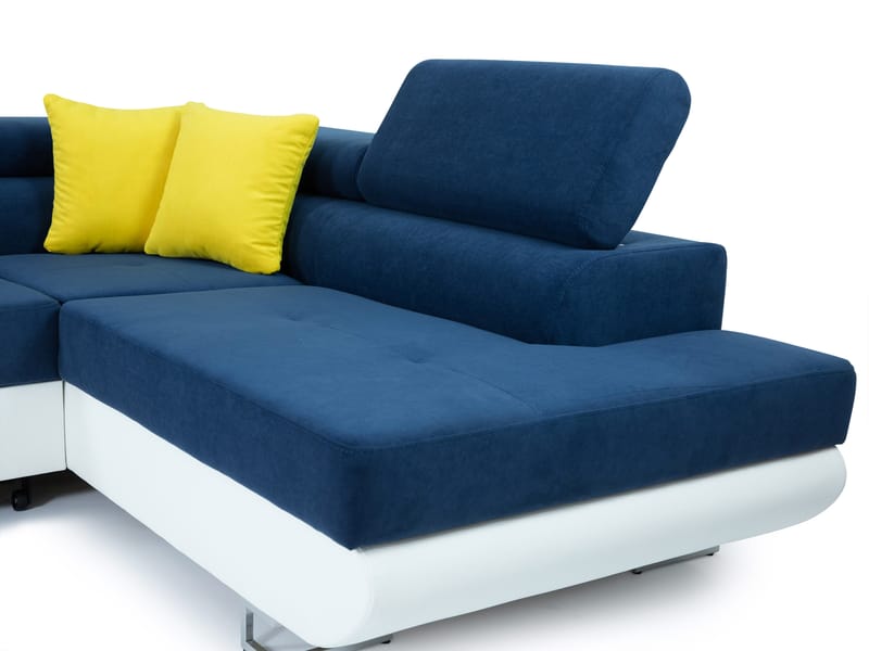 RAMERO 4-sits Bäddsoffa Vänster - Grå/Vit - Möbler - Vardagsrum - Bäddsoffor - U bäddsoffa