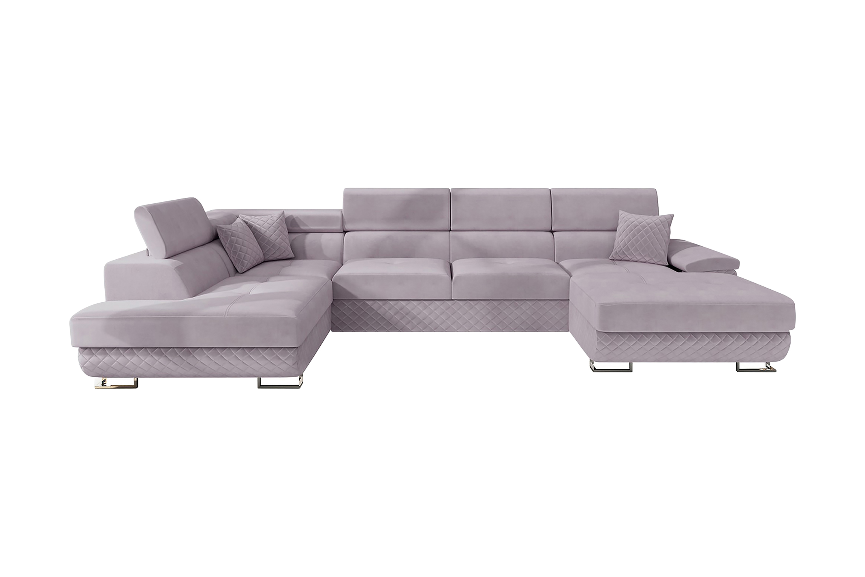 ramero 5-sits bäddsoffa vänster - rosa