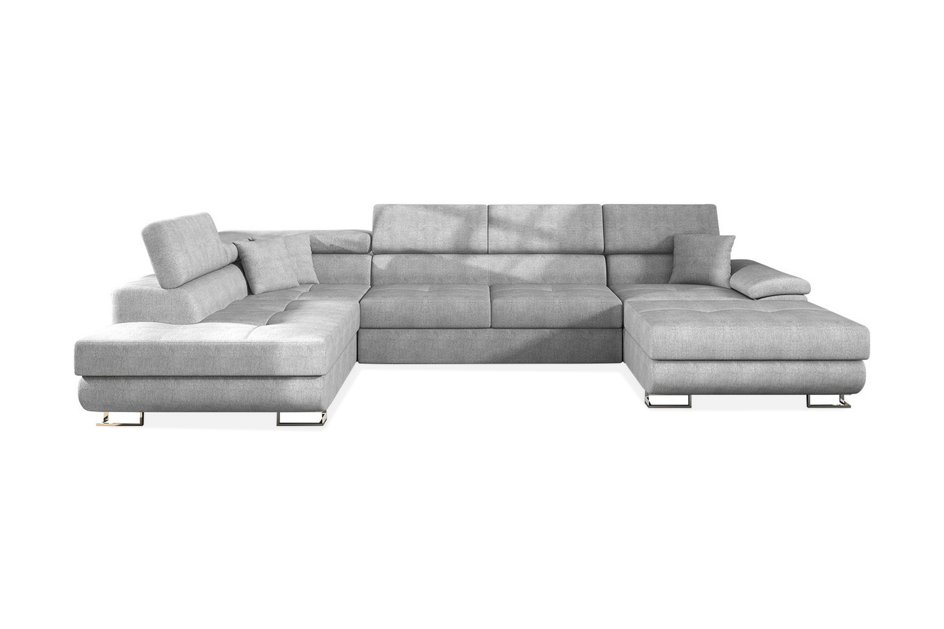 ramero 8-sits bäddsoffa - grå