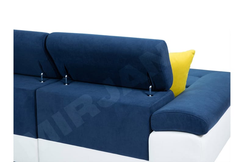 RAMERO Bäddsoffa m. Divan och Schäslong Förvaring 4-sits Grå - Möbler - Vardagsrum - Bäddsoffor - U bäddsoffa