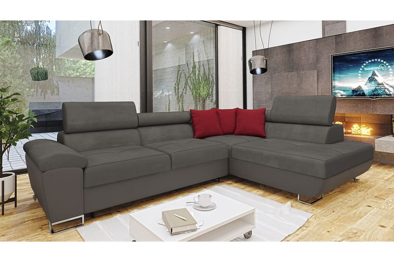RAMERO Bäddsoffa m. Schäslong L-formad - Möbler - Vardagsrum - Bäddsoffor
