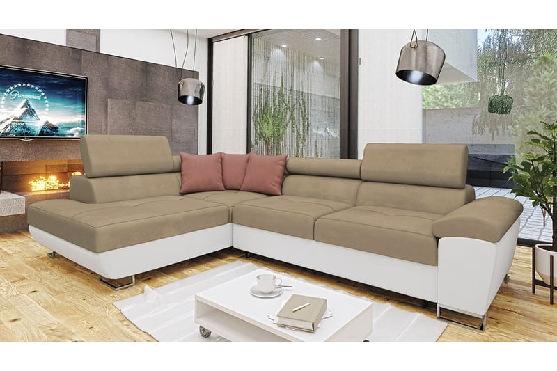 RAMERO Bäddsoffa m. Schäslong L-formad - Möbler - Vardagsrum - Bäddsoffor