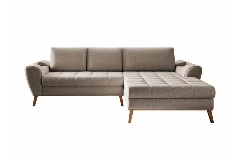 Rathkeale 3-sits Hörnbäddsoffa Beige - Möbler - Vardagsrum - Bäddsoffor - Hörnbäddsoffa