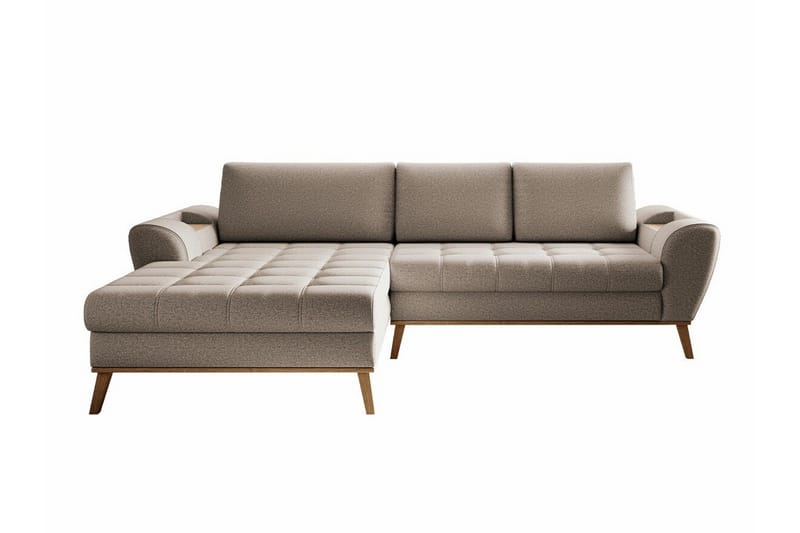 Rathkeale 3-sits Hörnbäddsoffa Beige - Möbler - Vardagsrum - Bäddsoffor - Hörnbäddsoffa