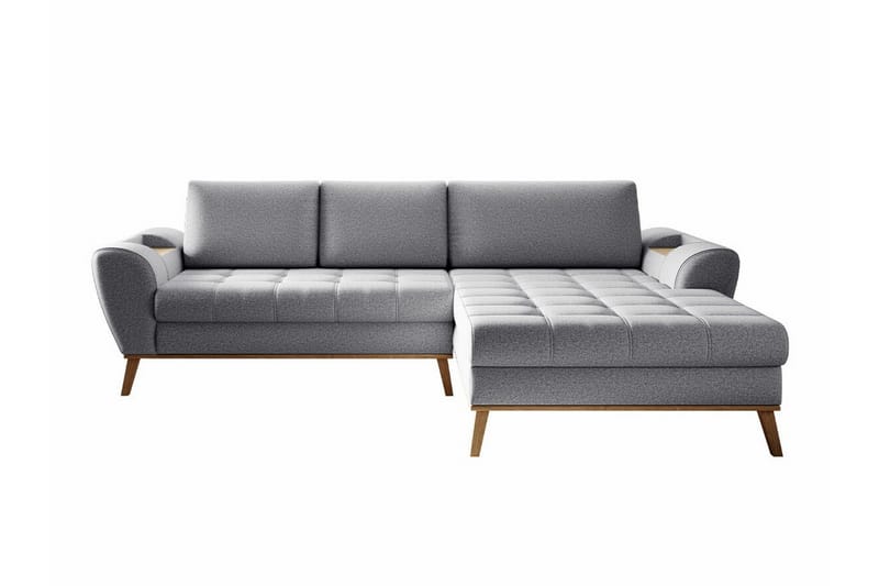 Rathkeale 3-sits Hörnbäddsoffa Ljusgrå - Möbler - Vardagsrum - Bäddsoffor - Hörnbäddsoffa