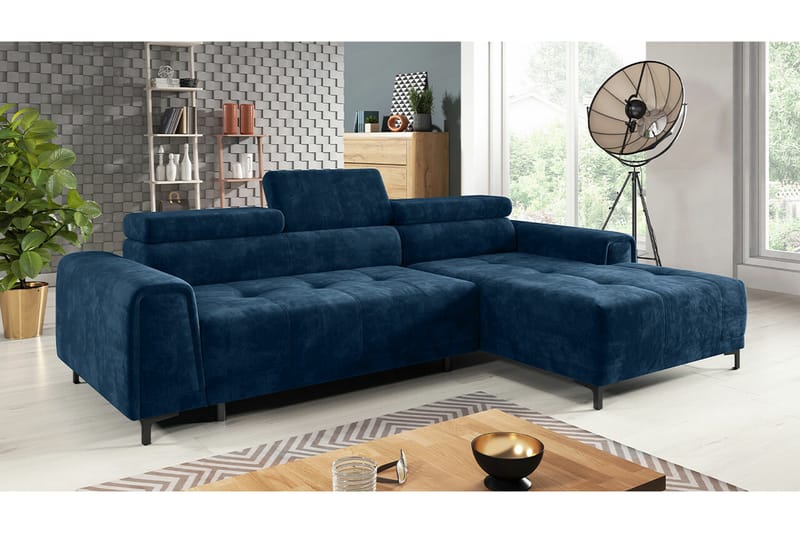 Rathkeale 3-sits Hörnbäddsoffa Mörkblå - Möbler - Vardagsrum - Bäddsoffor