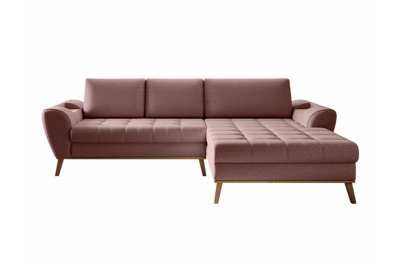 Rathkeale 3-sits Hörnbäddsoffa Rosa - Möbler - Vardagsrum - Bäddsoffor - Hörnbäddsoffa