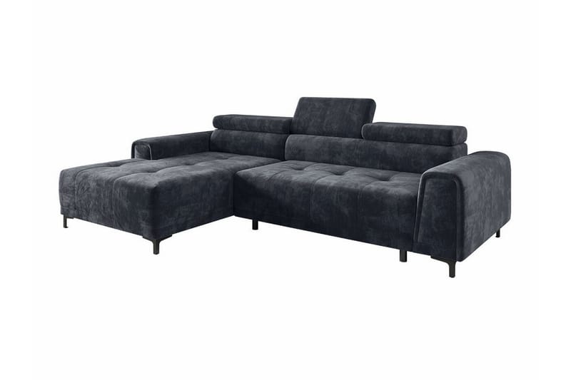 Rathkeale 3-sits Hörnbäddsoffa Svart - Möbler - Vardagsrum - Bäddsoffor - Hörnbäddsoffa