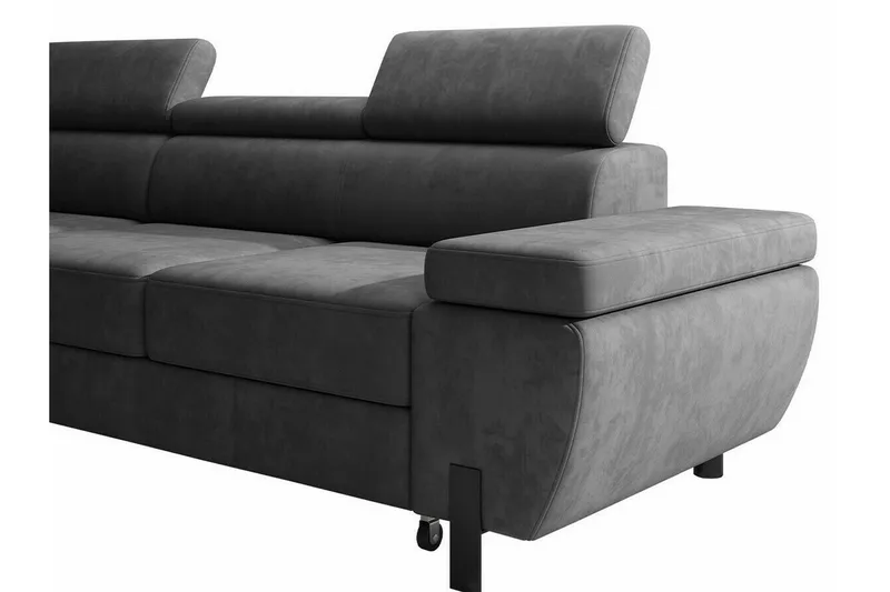 Rathkeale 4-sits Hörnbäddsoffa Dark grey - Möbler - Vardagsrum - Bäddsoffor - Hörnbäddsoffa