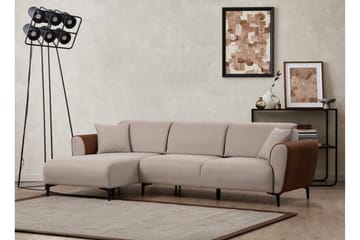 Rebelo Bäddsoffa med divan - Beige - Möbler - Vardagsrum - Bäddsoffor