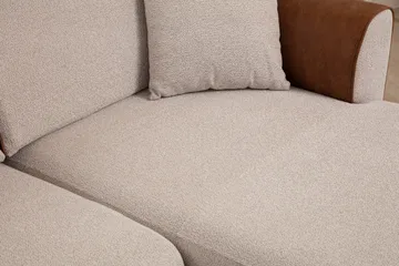 Rebelo Bäddsoffa med divan - Beige - Möbler - Vardagsrum - Bäddsoffor