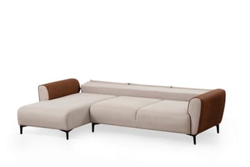 Rebelo Bäddsoffa med divan - Beige - Möbler - Vardagsrum - Bäddsoffor