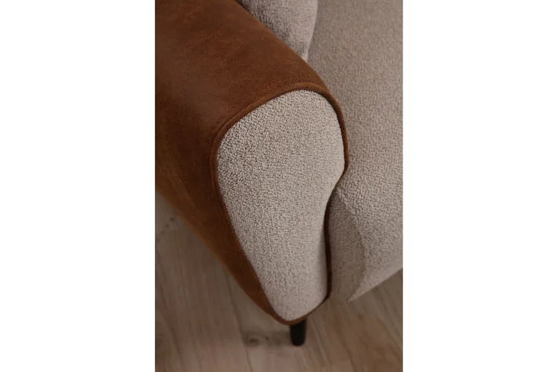 Rebelo Bäddsoffa med divan - Beige - Möbler - Vardagsrum - Bäddsoffor - Hörnbäddsoffa