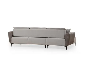 Rebelo Bäddsoffa med divan - Grå - Möbler - Vardagsrum - Bäddsoffor