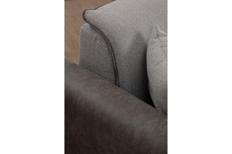 Rebelo Bäddsoffa med divan - Grå - Möbler - Vardagsrum - Bäddsoffor - Hörnbäddsoffa