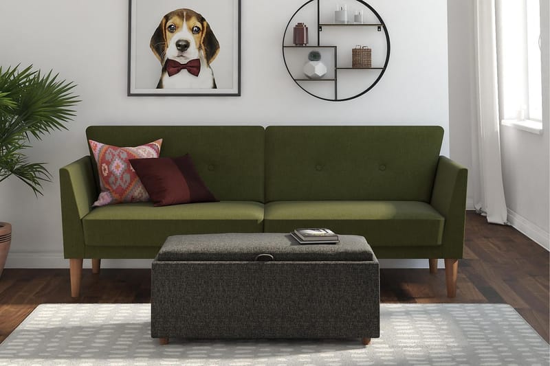 REGAL 2-sits Bäddsoffa Grön - Novogratz - Möbler - Vardagsrum - Bäddsoffor - 2-sits bäddsoffa