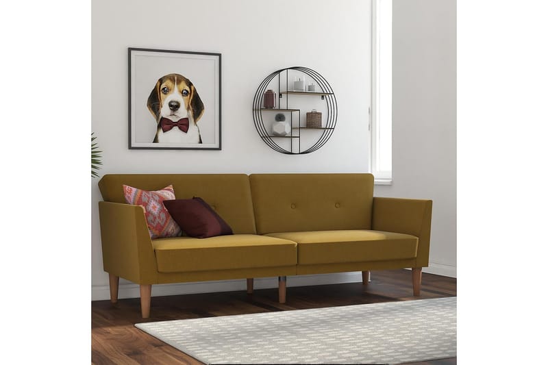 REGAL 2-sits Bäddsoffa Gul - Novogratz - Möbler - Vardagsrum - Bäddsoffor - 2-sits bäddsoffa