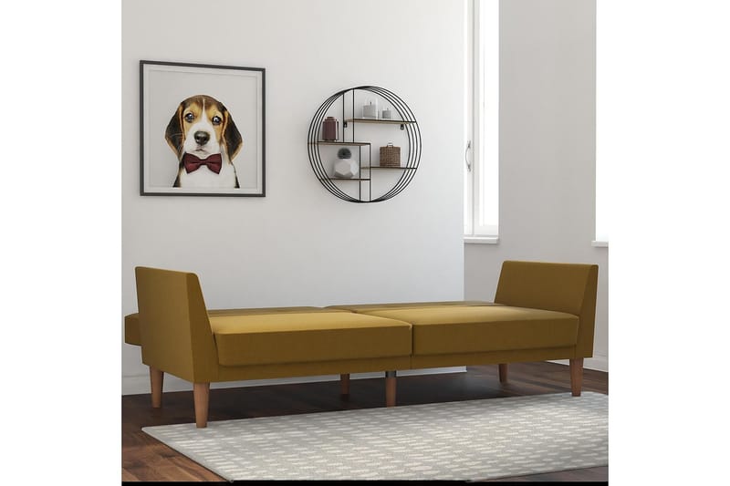 REGAL 2-sits Bäddsoffa Gul - Novogratz - Möbler - Vardagsrum - Bäddsoffor - 2-sits bäddsoffa